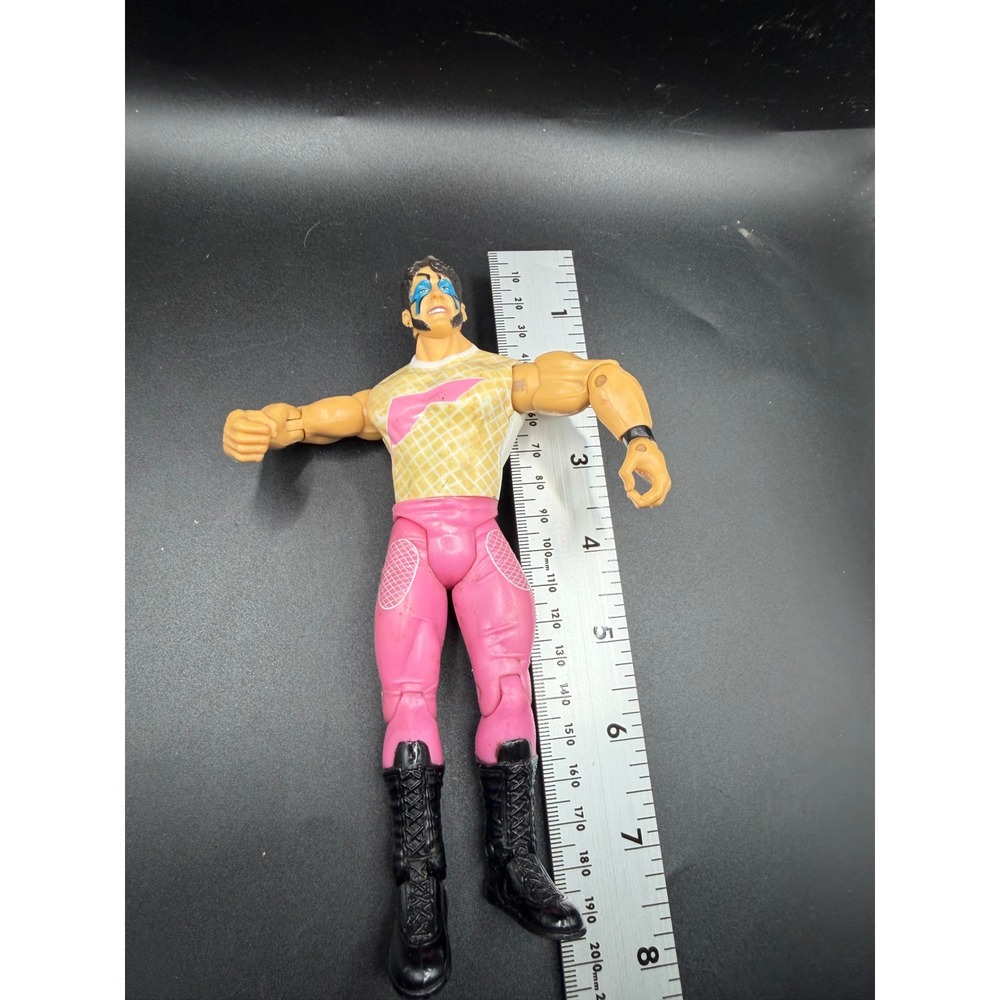 WWE Rico Constantino Action Figure Jakks Pacific 2003 Pink Yellow Gear 7 Inch - Picture 5 of 5